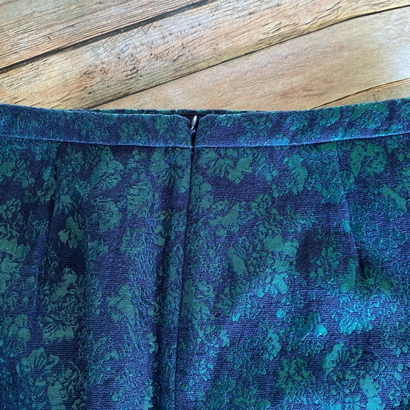 J. Crew Factory Green & Navy No. 2 Pencil Skirt SIze 4 - Picture 8 of 9